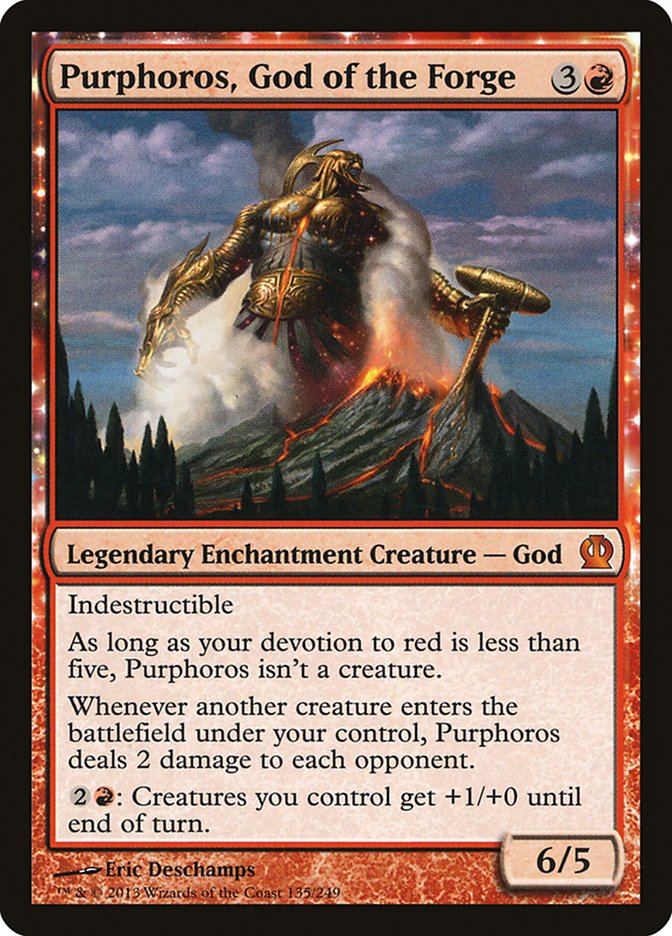Purphoros, God of the Forge - Magic the Gathering card